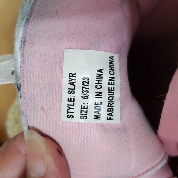 YRU 'Slayr Glitter', Barbie Pink Combat Boot Size 6 - Picture 6 of 13